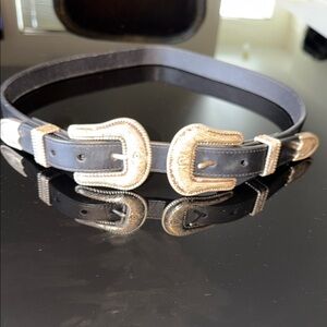 Elegant Black and silver Women's Belt
